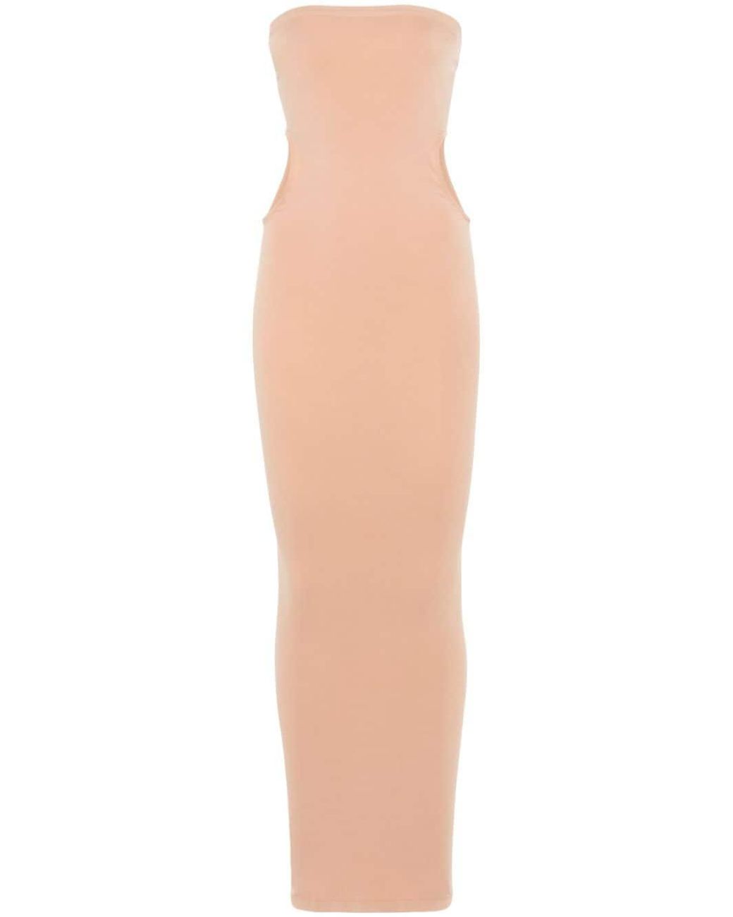 Wolford Natural Fatal Cut-Out Midi Dress