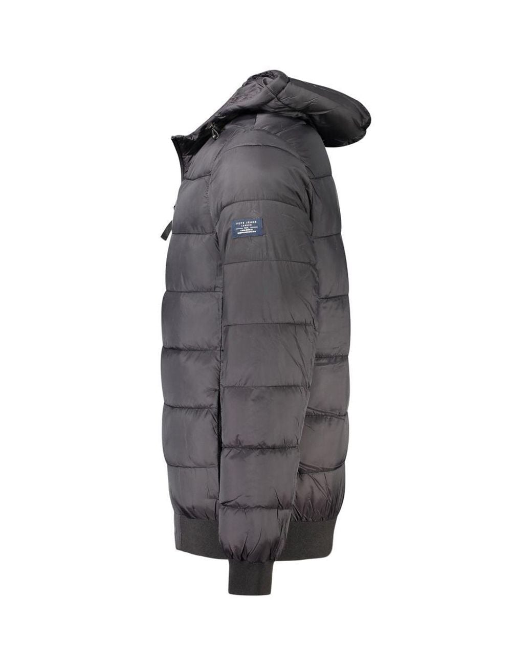 Pepe Jeans Gray Black Polyamide Jackets & Coat for men