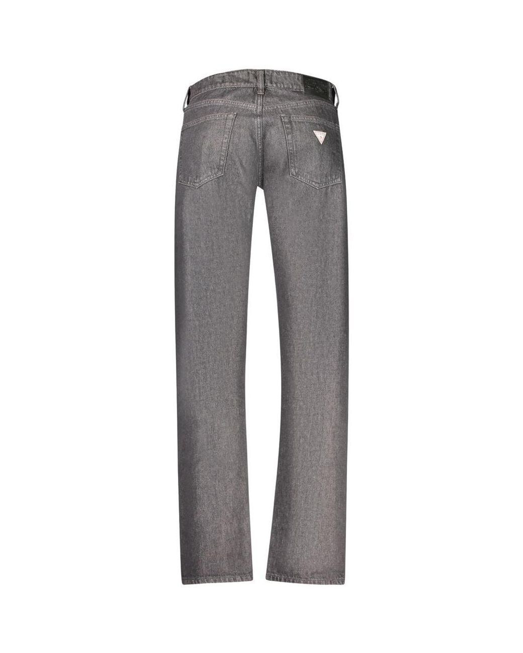 Guess Gray Nero Cotton Mens Jeans for men