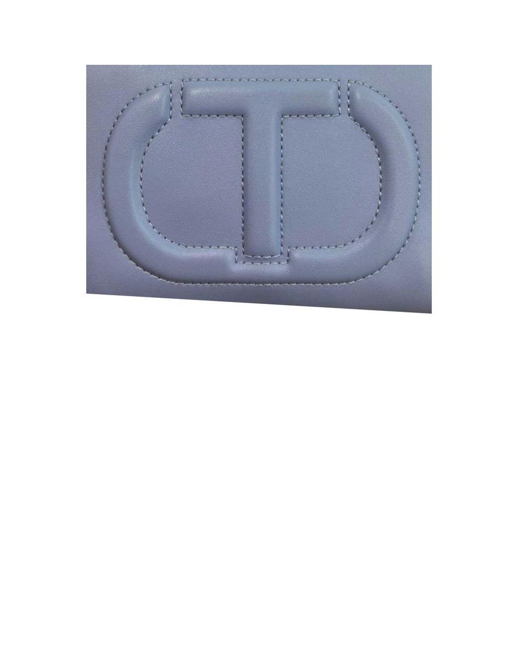 Twinset Blue Pu Crossbody