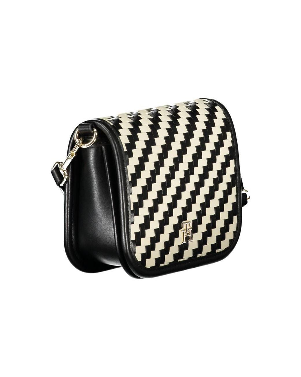 Tommy Hilfiger Black Polyurethane Handbag