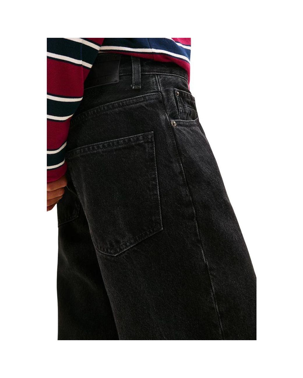 Tommy Hilfiger Black Recycled Cotton Bootcut Jeans