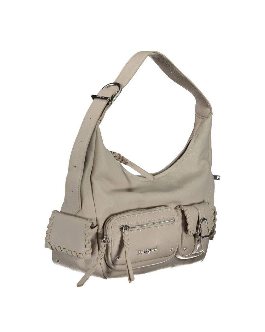 Desigual Gray Polyethylene Handbag