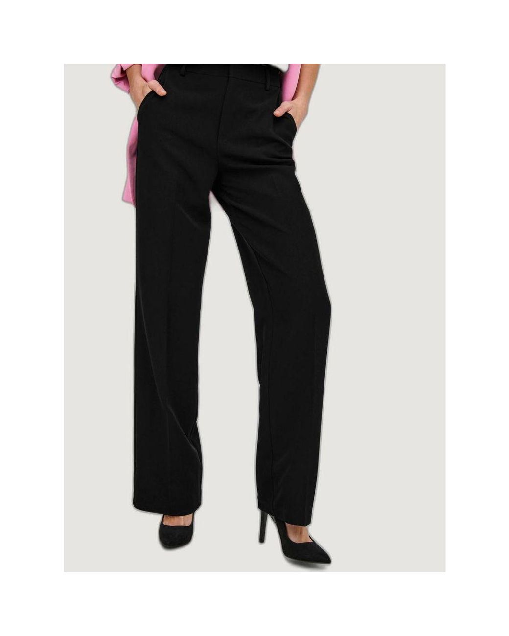 ONLY Black Polyester Jeans & Pant