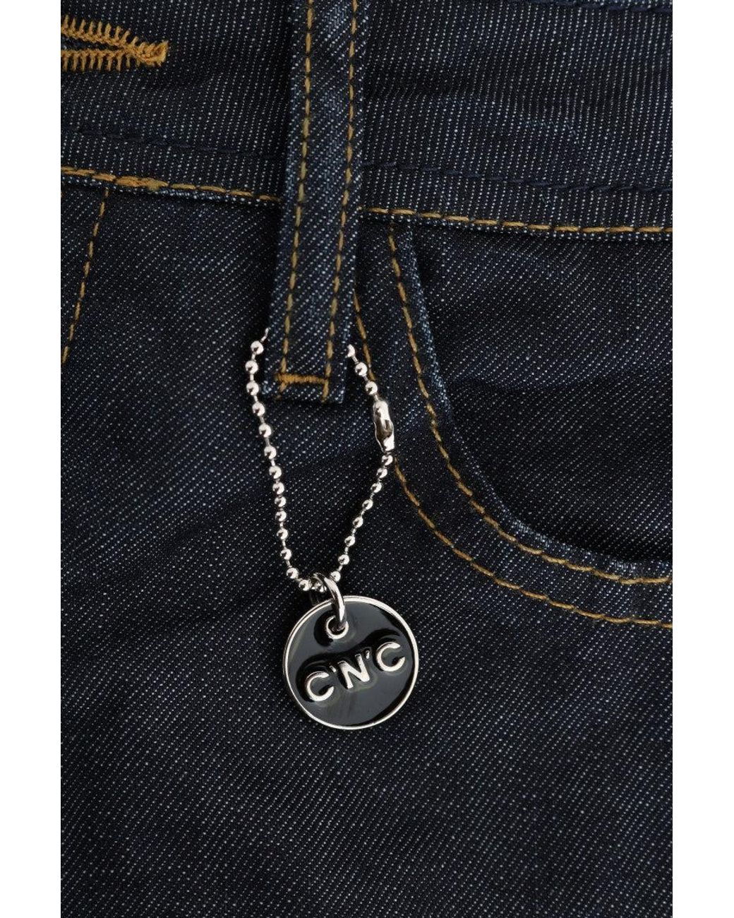 CoSTUME NATIONAL Black Dark Cotton Classic Fit Jeans