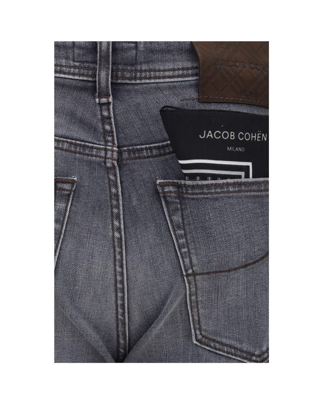 Jacob Cohen Blue Gray Cotton Straight for men