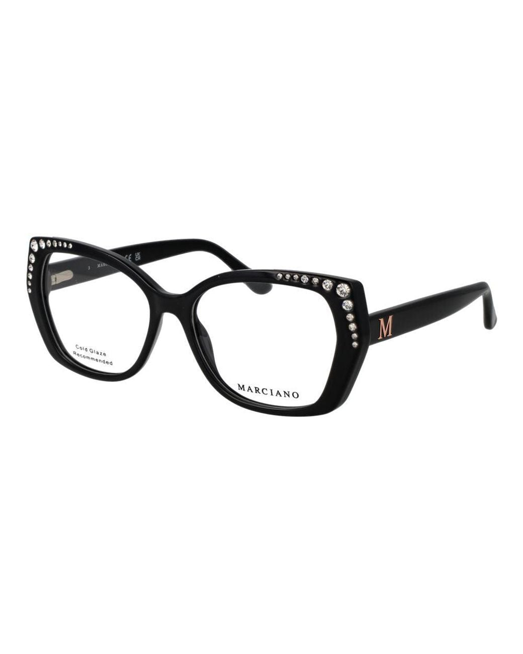 MARCIANO BY GUESS Black Plastic Glasses (frames)