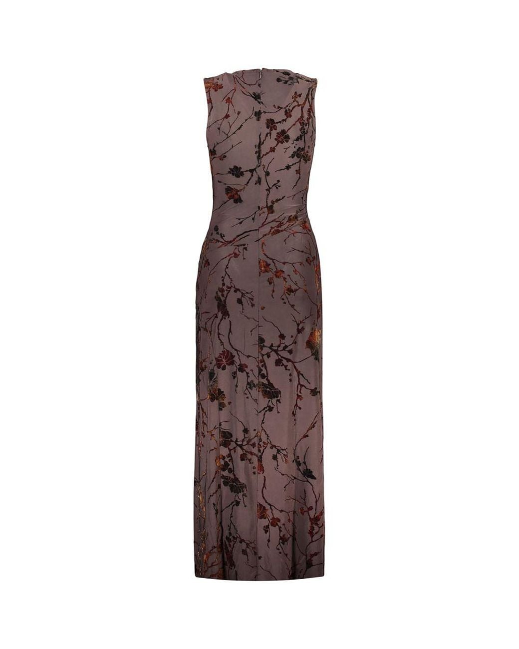Desigual Purple Brown Polyester 's Dress