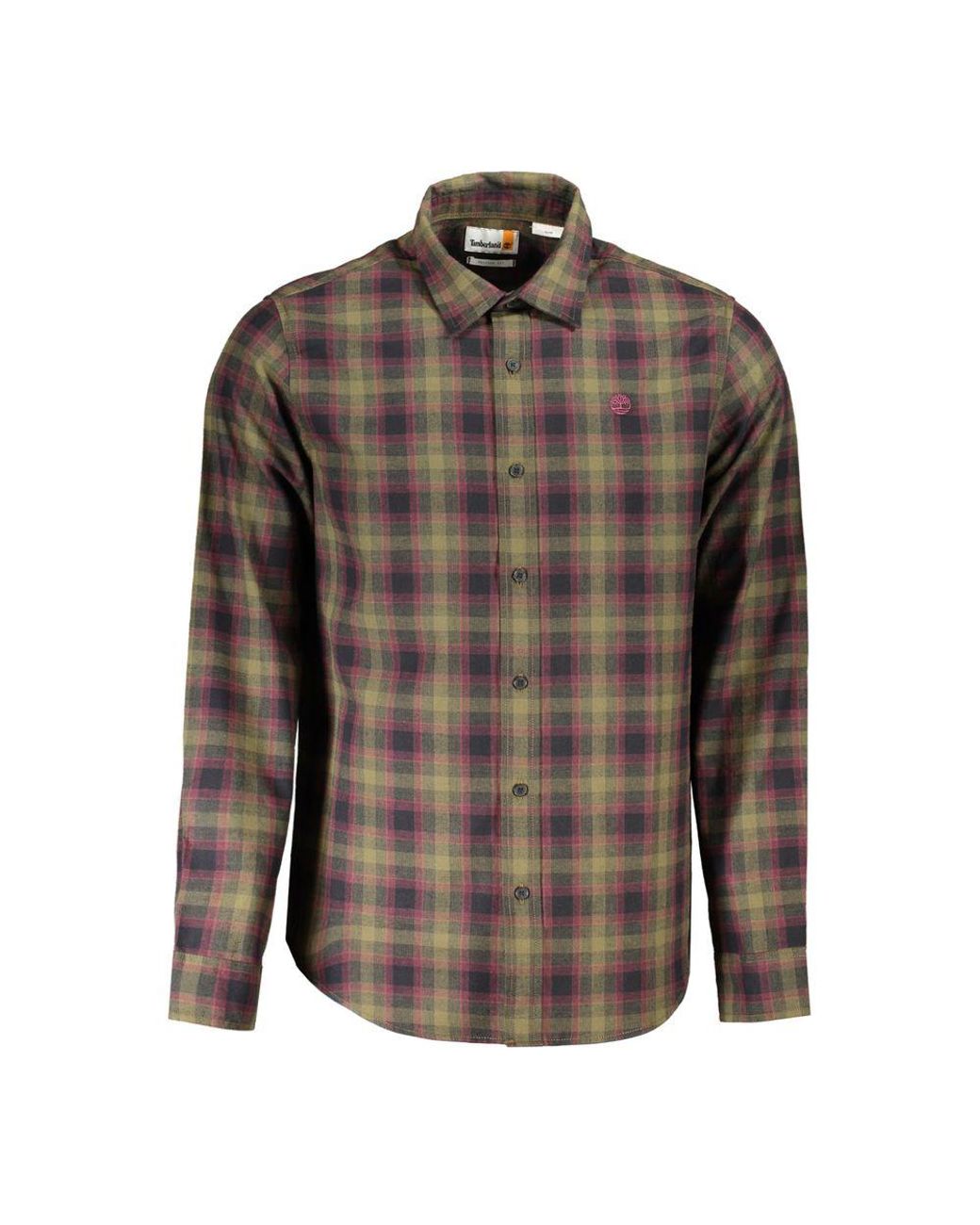 Timberland Brown Verde Cotton Shirt for men