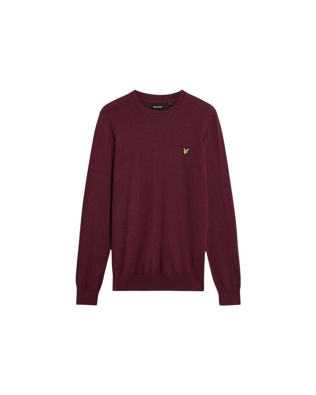 Lyle & Scott Purple Bordeaux Cotton Sweatshirt for men