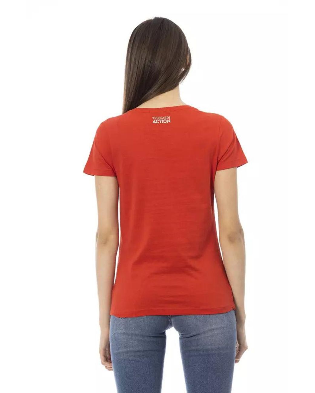 TRUSSARDI ACTION Red Cotton T