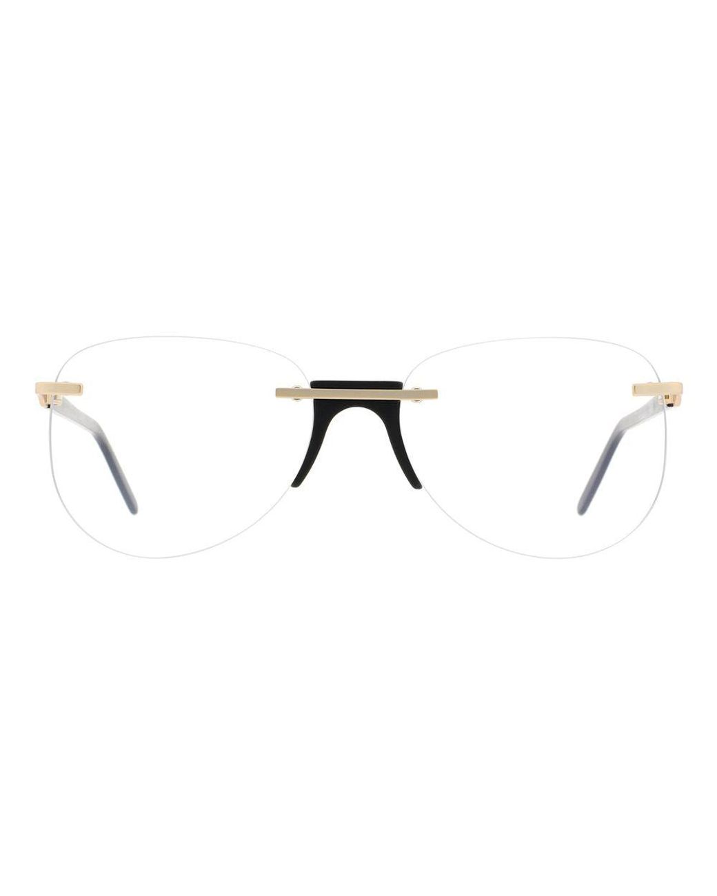 Andy Wolf Brown Black Metal & Plastic Glasses (frames)