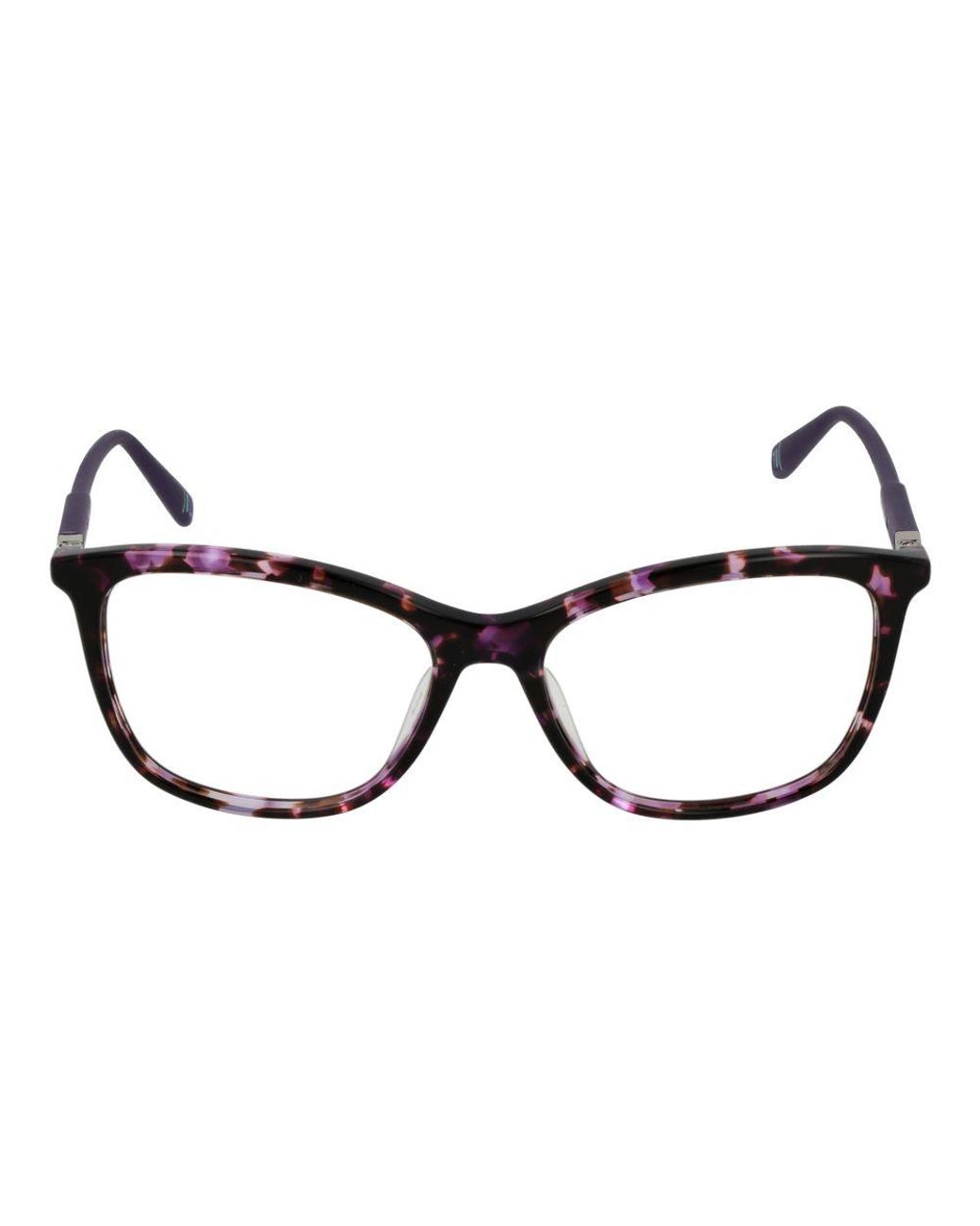 Fila Brown Purple Cellulose Acetate Glasses (frames) for men
