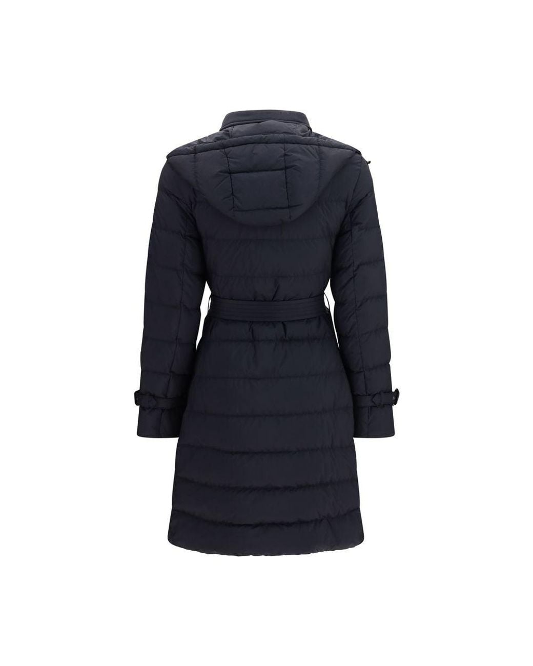 Burberry Blue Black Polyamide Coat