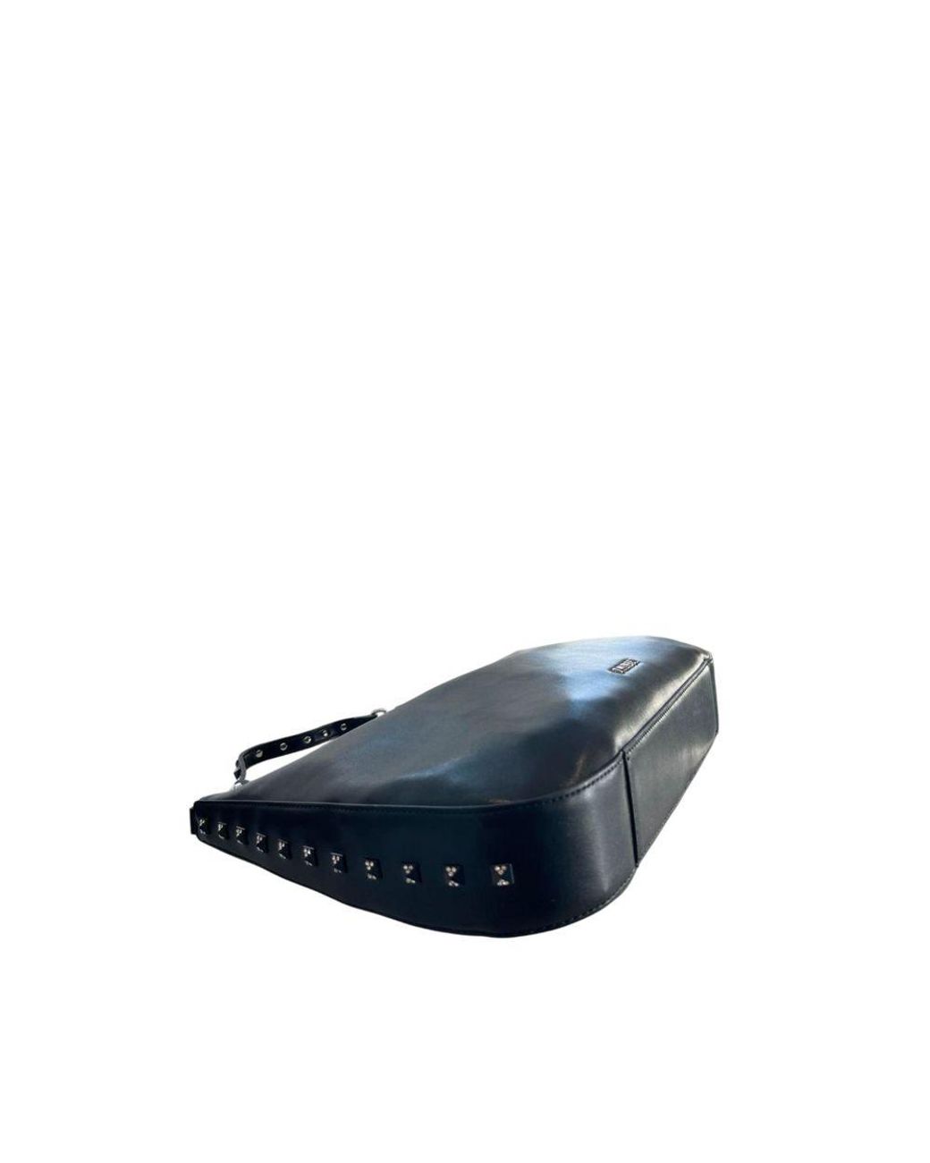 Twinset Blue Black Pu Shoulder Bag