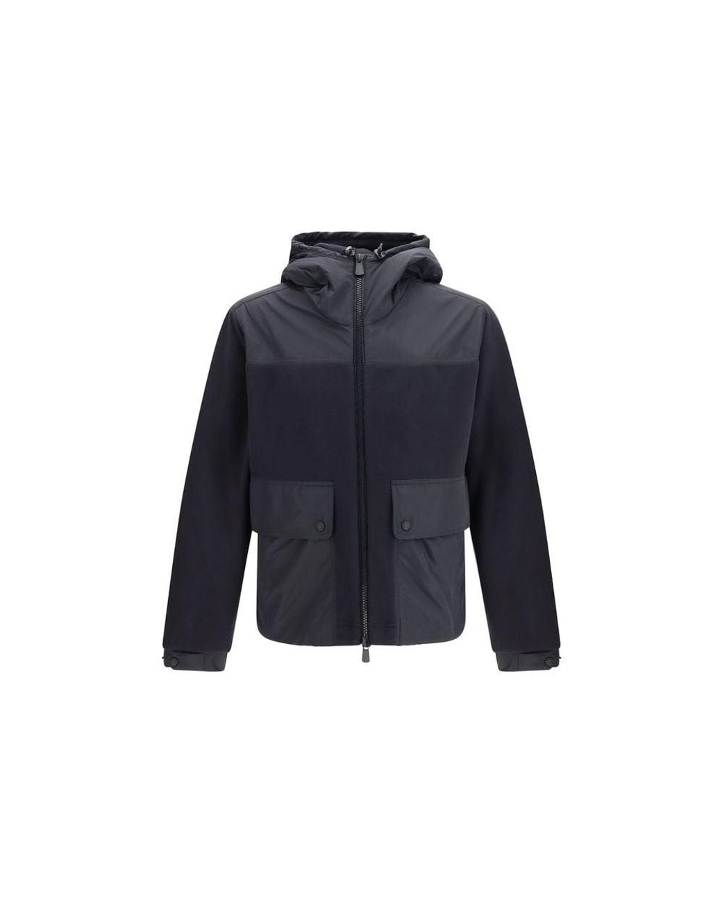 Moncler Blue Black Polyester Sweatshirt for men