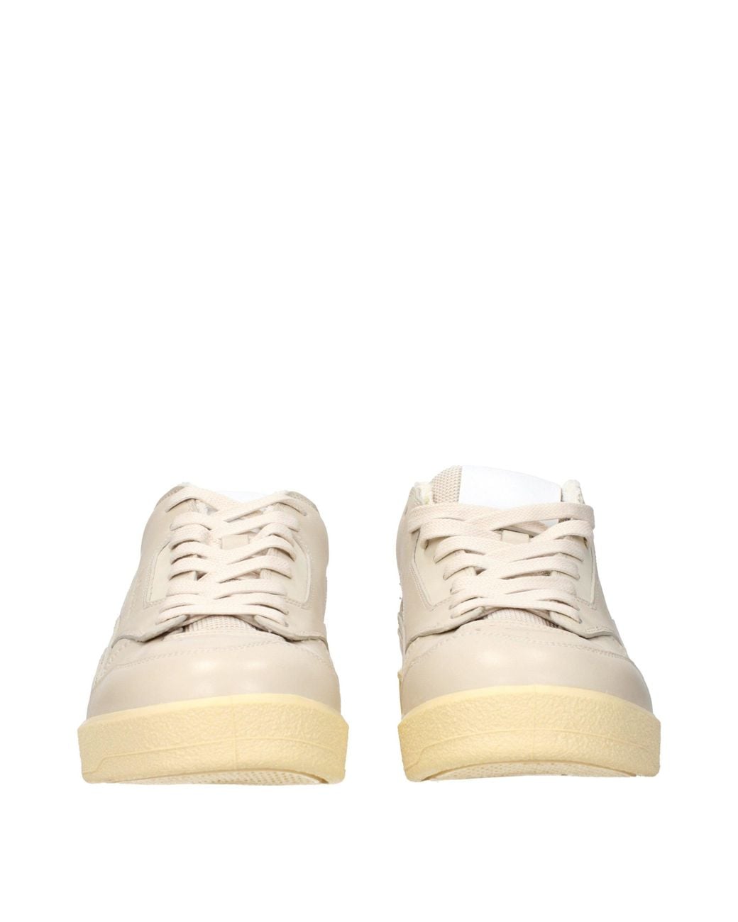 Jil Sander Natural Leather Low Top Sneakers for men
