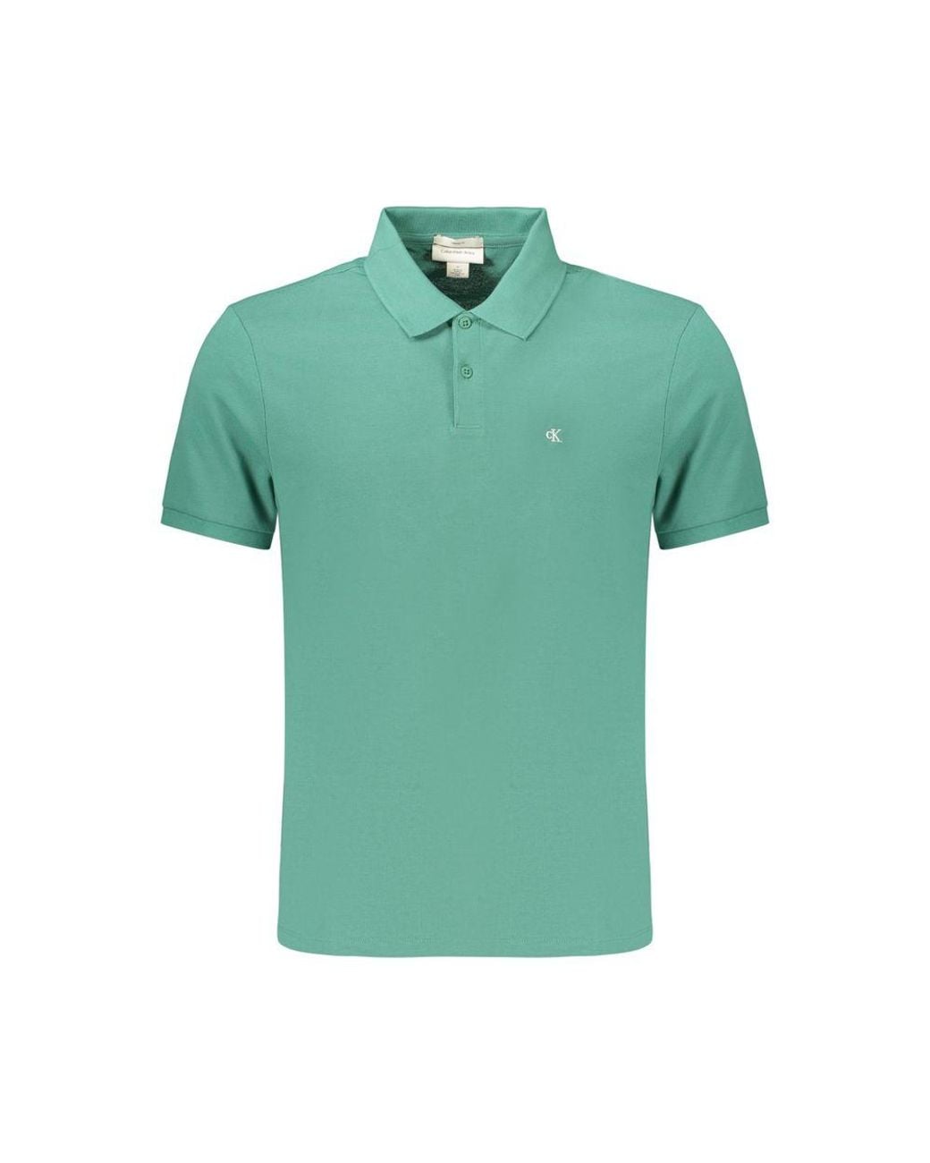 Calvin Klein Green Verde Cotton Mens Polo for men