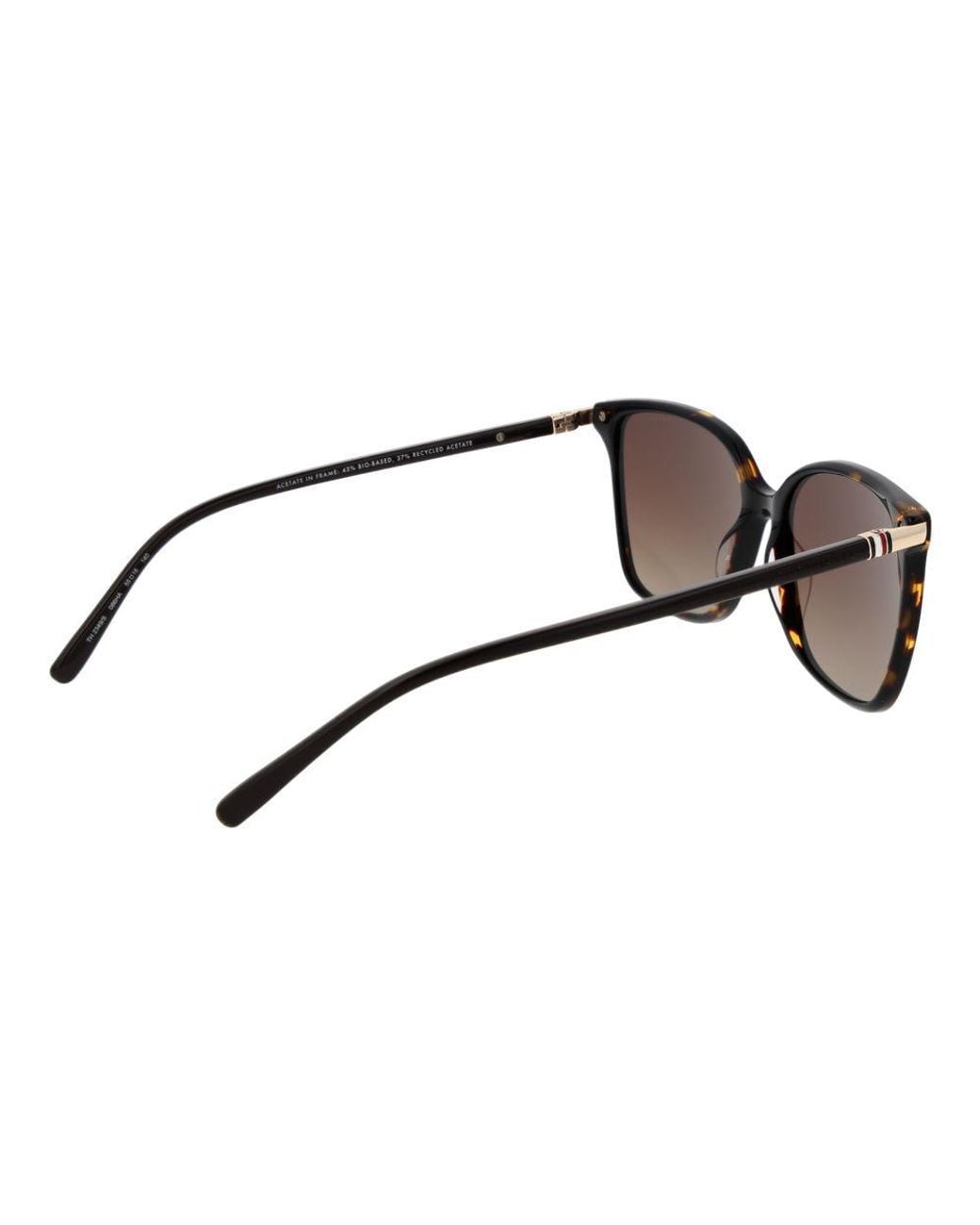 Tommy Hilfiger Brown Black Acetate Sunglasses