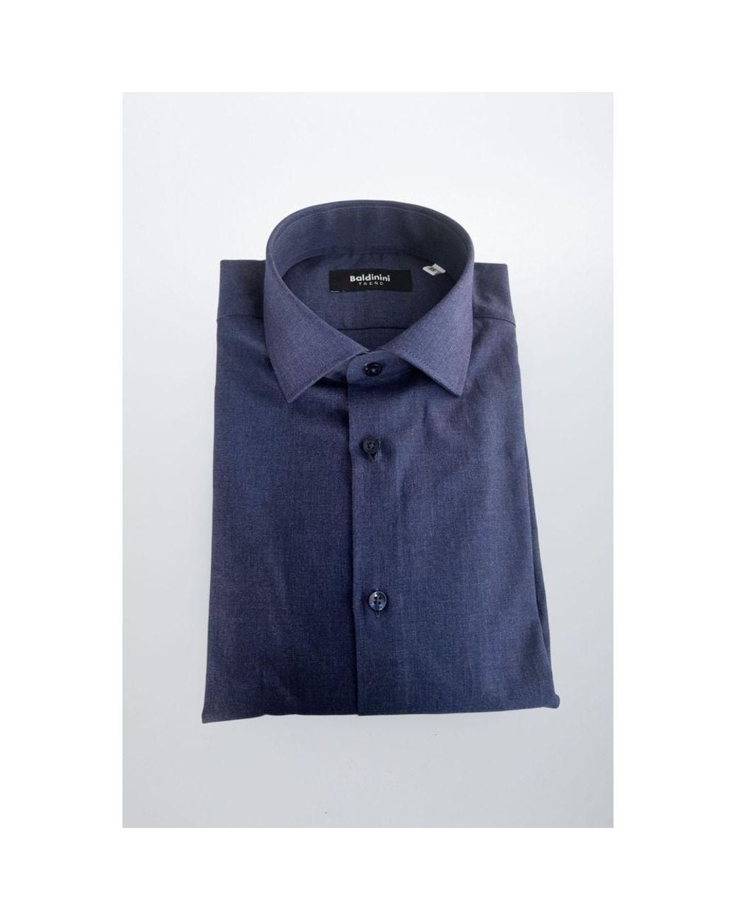Baldinini Blue Cotton Men Shirt for men