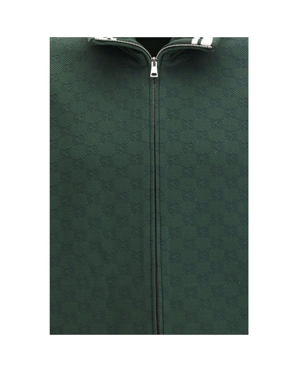 Gucci Green Bicolor Polyamide Shell Jacket for men