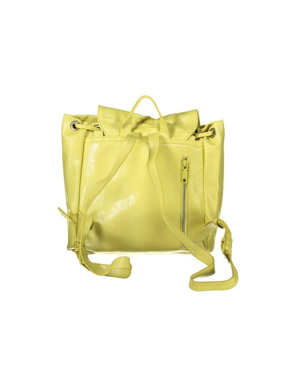 Desigual Yellow Giallo Polyurethane Backpack