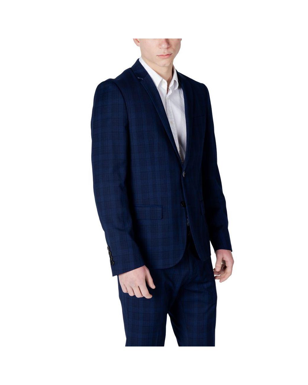 Antony Morato Blue Polyester Blazer for men