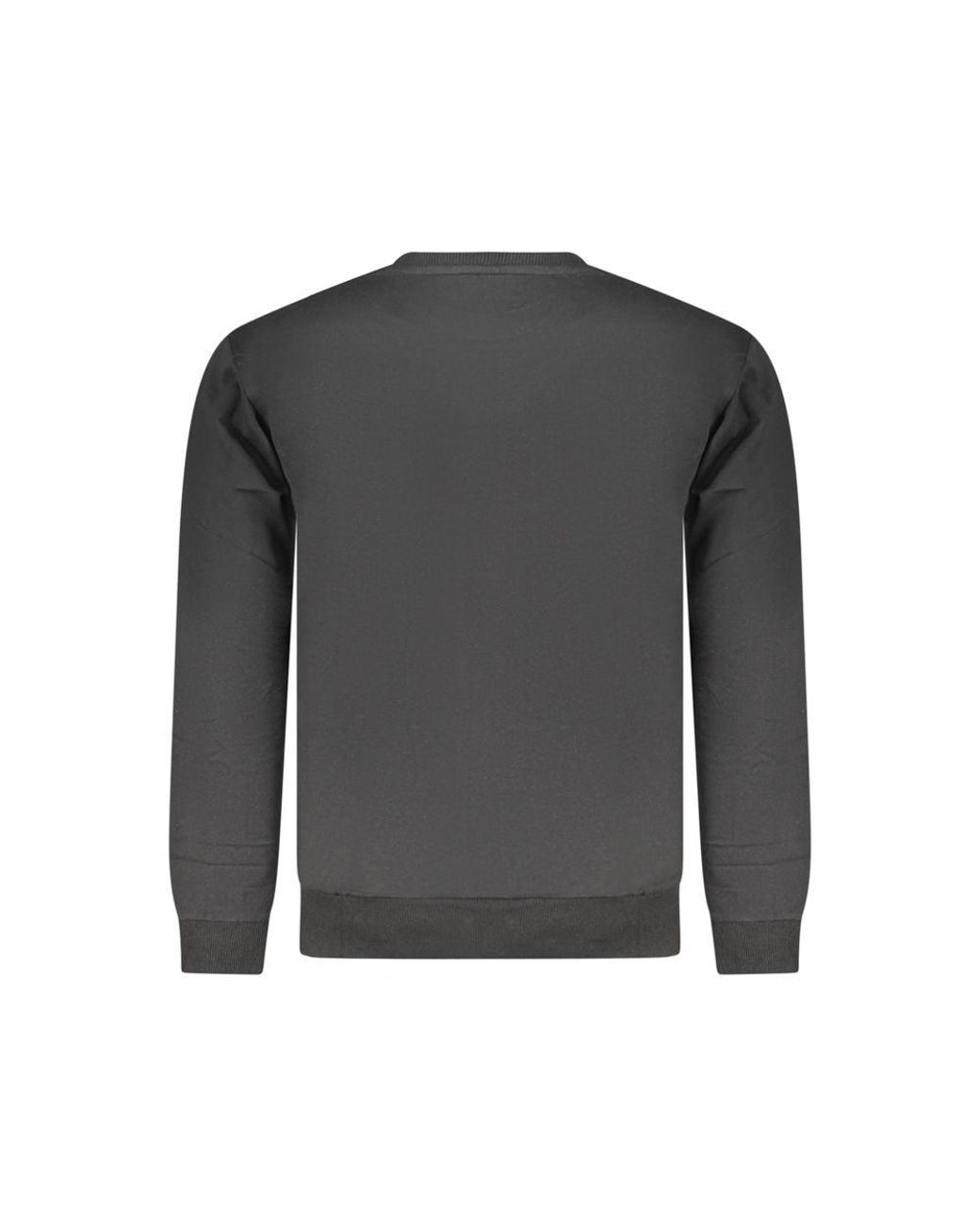 Superga Gray Black Cotton Men's Sweatshirt for men