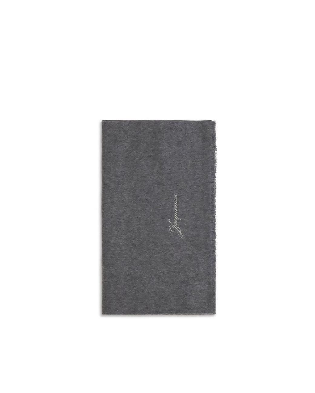 Jacquemus Gray Wool Oves Aries Scarf for men