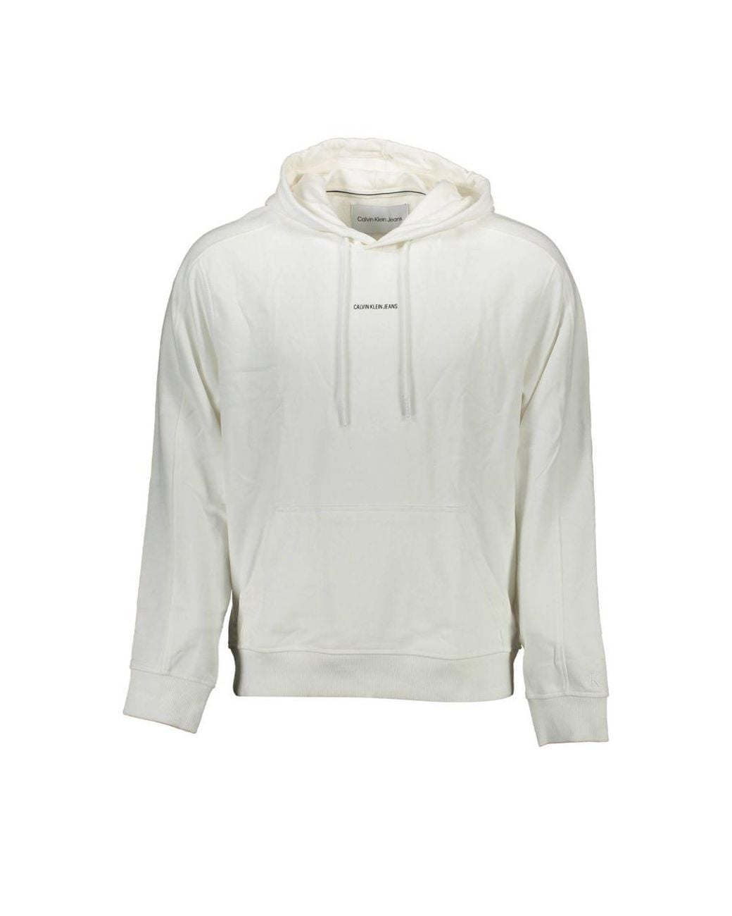 Calvin Klein Gray White Cotton Men Sweater for men