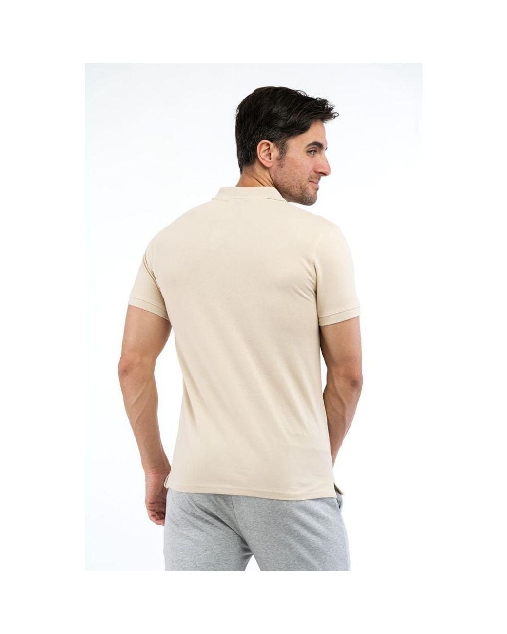 Roberto Cavalli Natural Cotton Polo Shirt for men