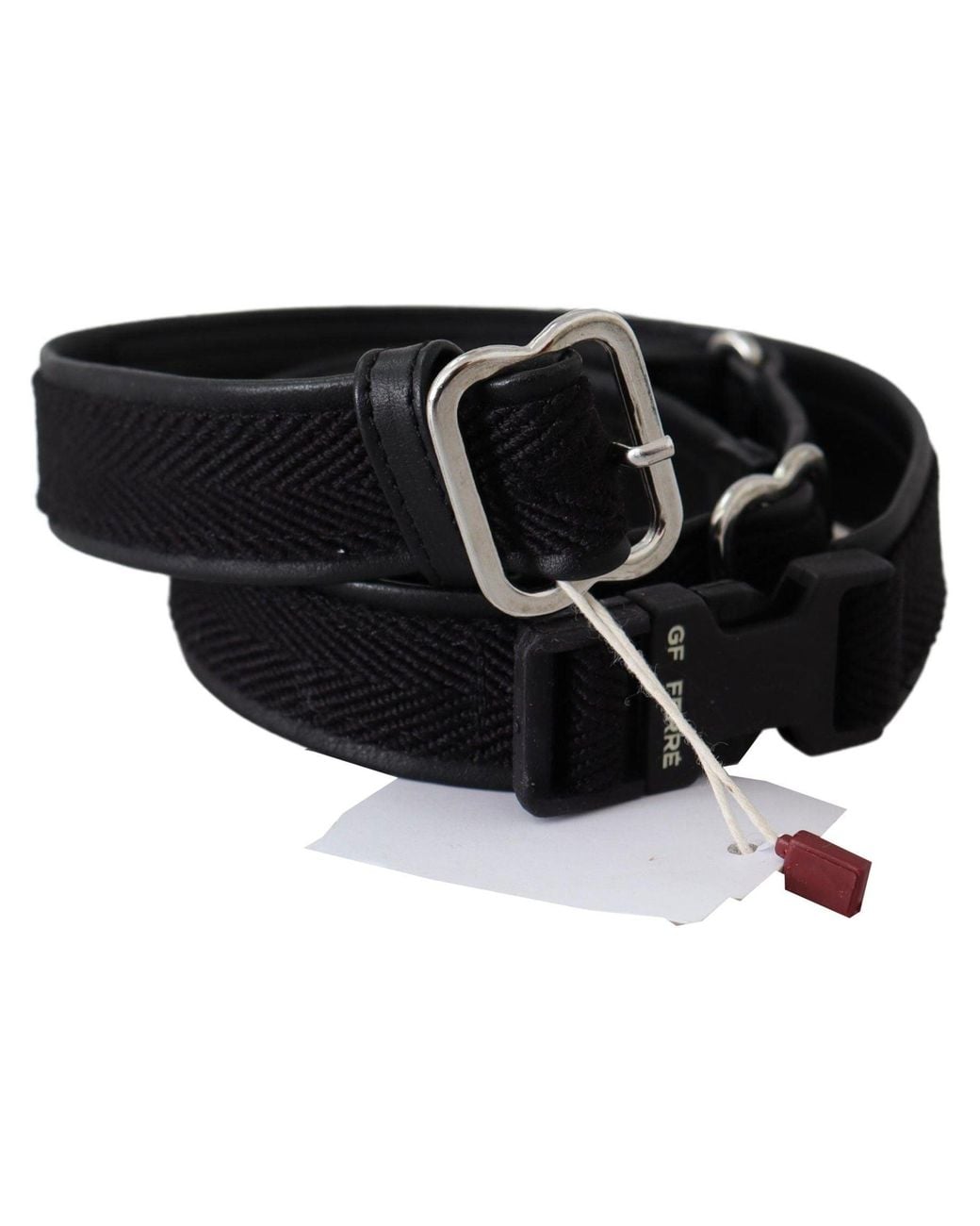 Gianfranco Ferré Black Chic Leather Waist Belt With Chrome Buckle