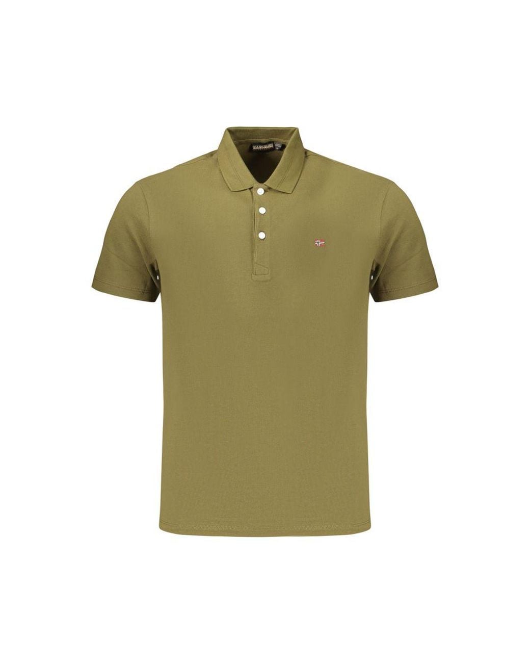 Napapijri Green Cotton Men's Polo Shirt for men