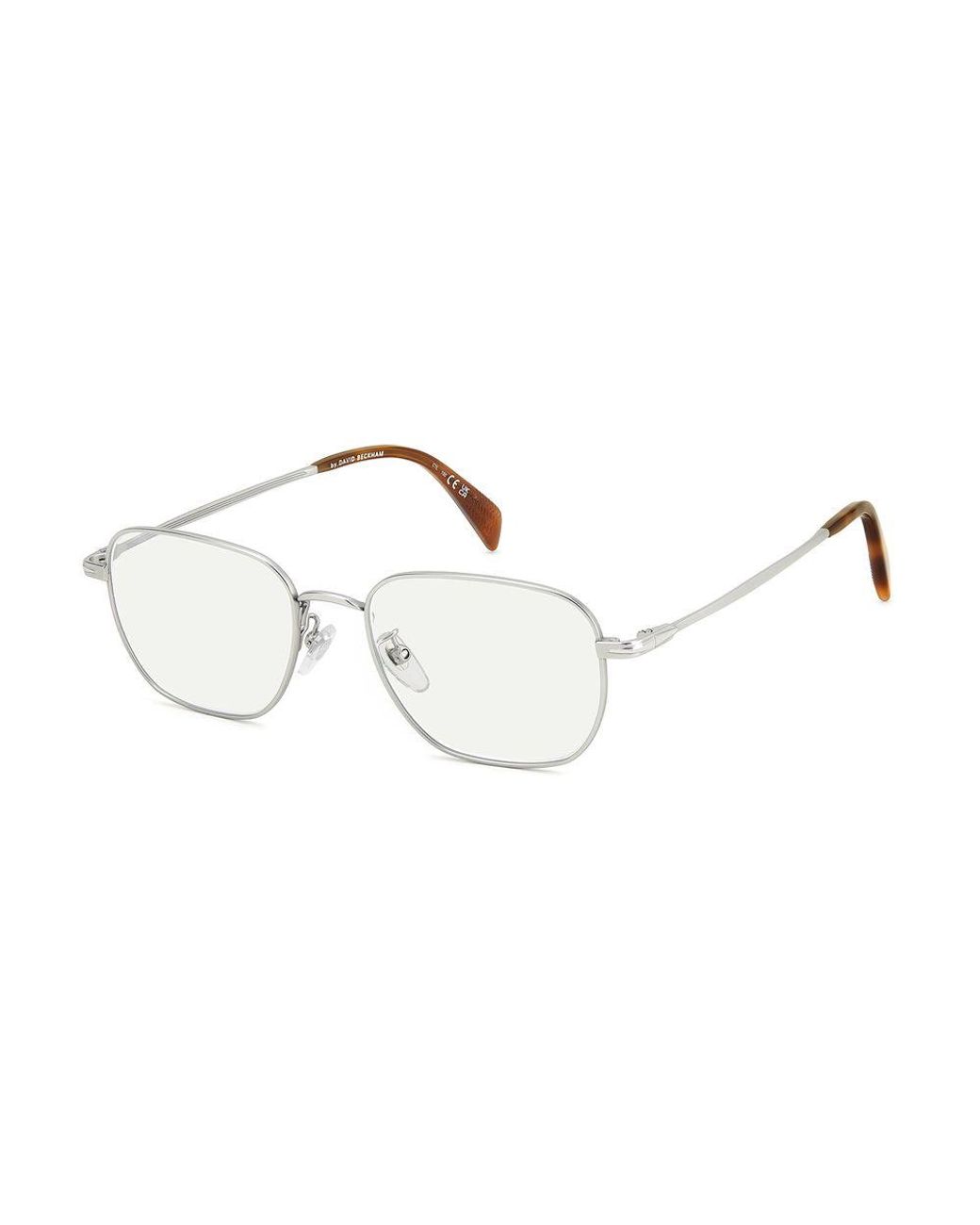 David Beckham Metallic Gray Titanium Glasses (frames) for men