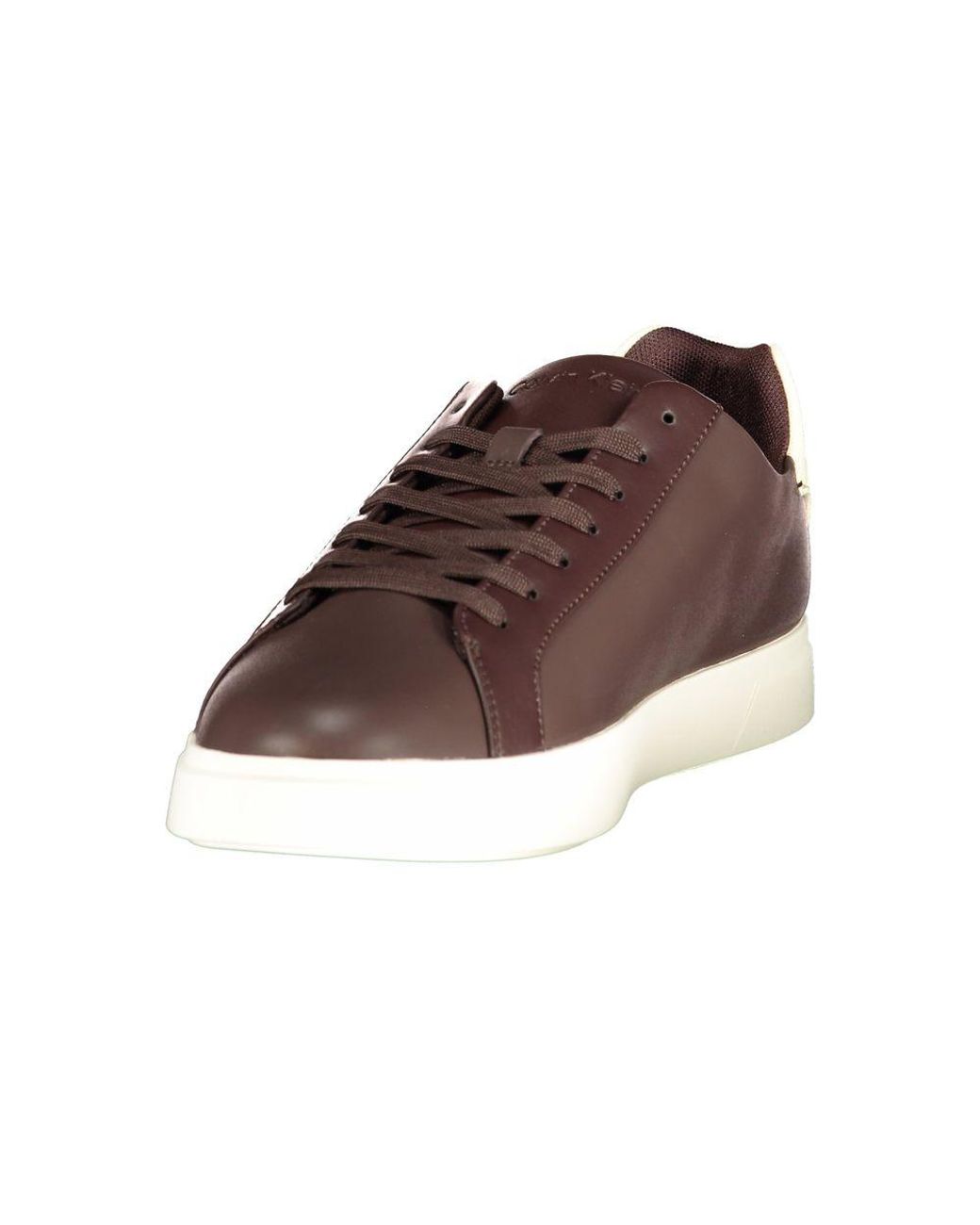 Calvin Klein Brown Polyurethane Men's Sneaker for men