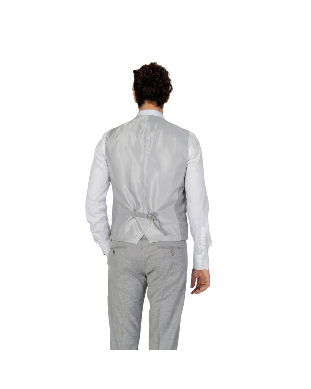 Antony Morato Gray Polyester Waistcoat for men