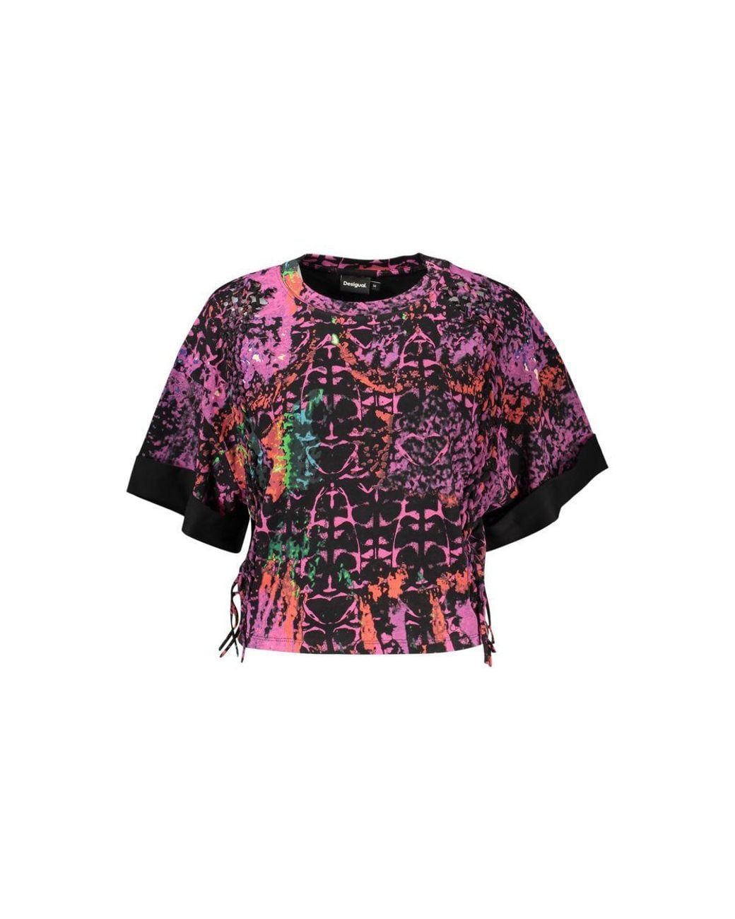 Desigual Purple Viola Cotton 's T