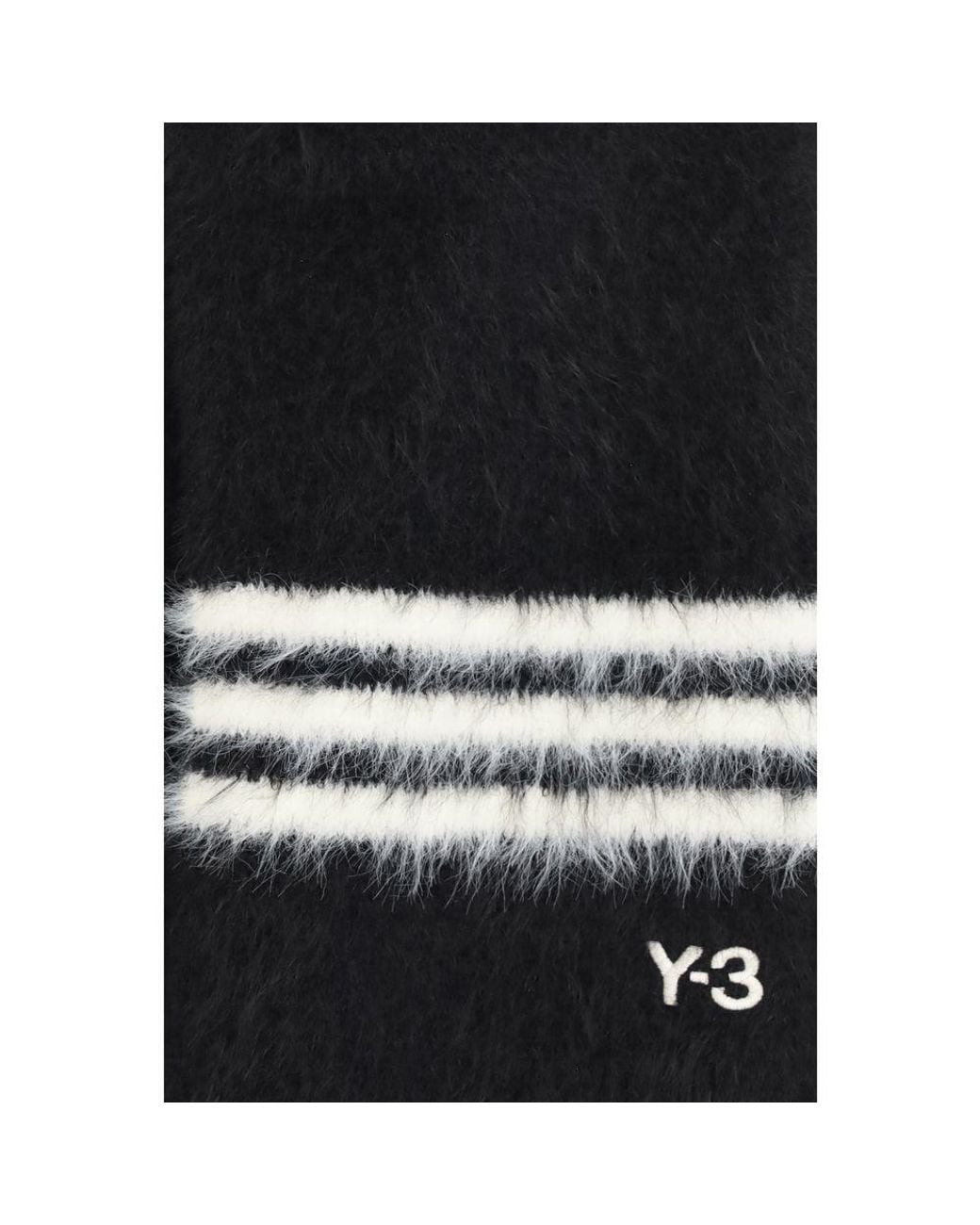 Y-3 Black Recycled Polyamide Scarf for men
