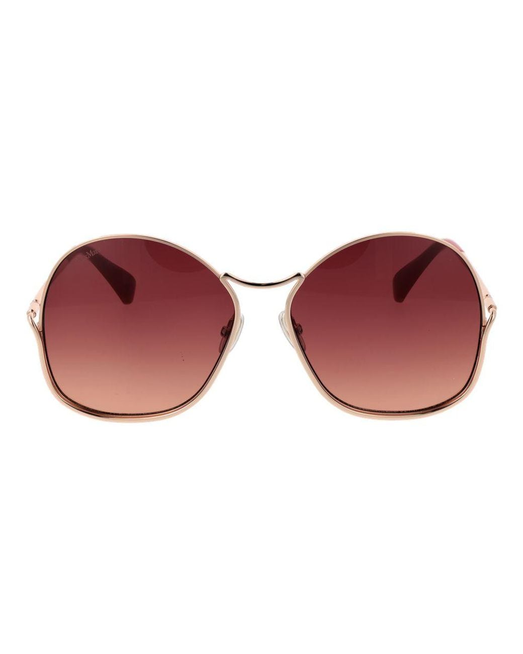 Max Mara Red Metal Sunglasses