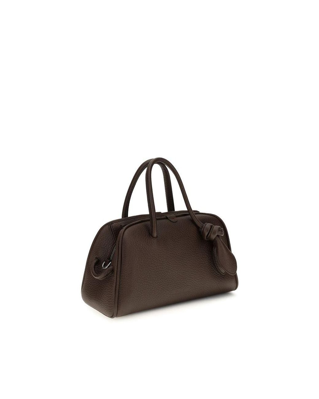 Jacquemus Brown Jacquemus Grained Calf Leather Top Handle Bag
