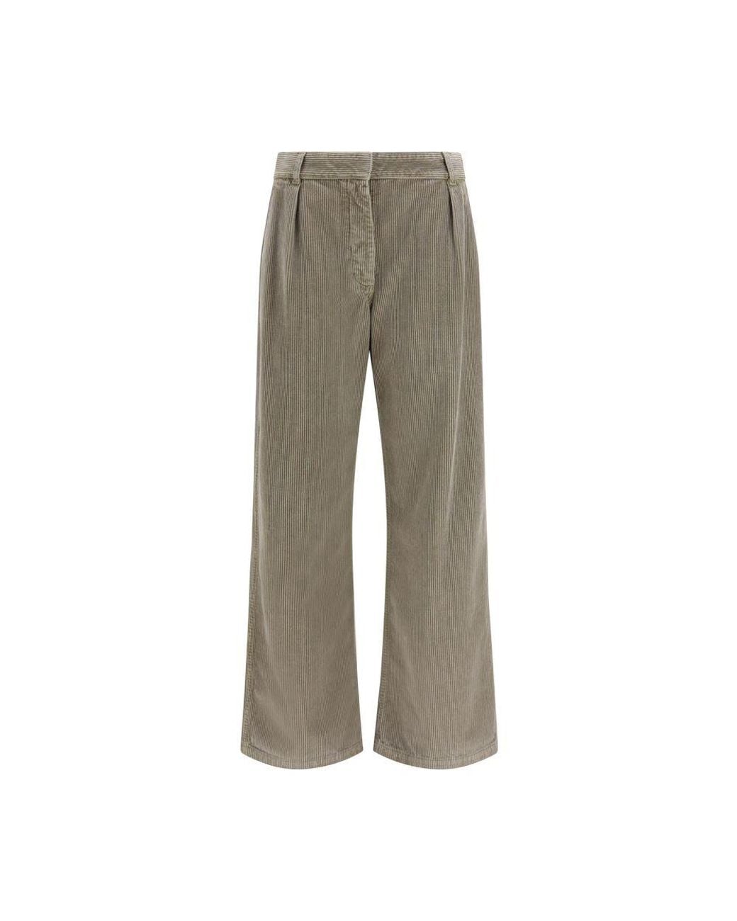 The Row Gray Cotton Casual Pants