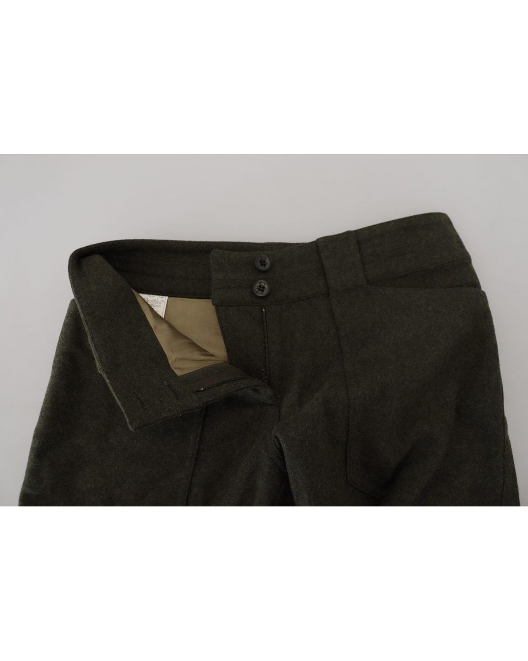 Ermanno Scervino Black Elegant Tapered Wool-Blend Pant