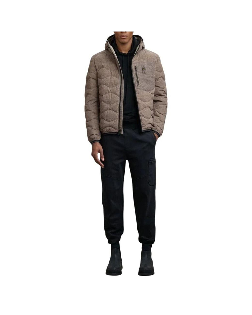 Blauer Brown Polyester Coat for men