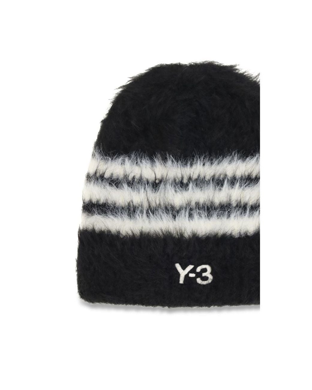Y-3 Black Recycled Polyamide Beanie - Uni for men