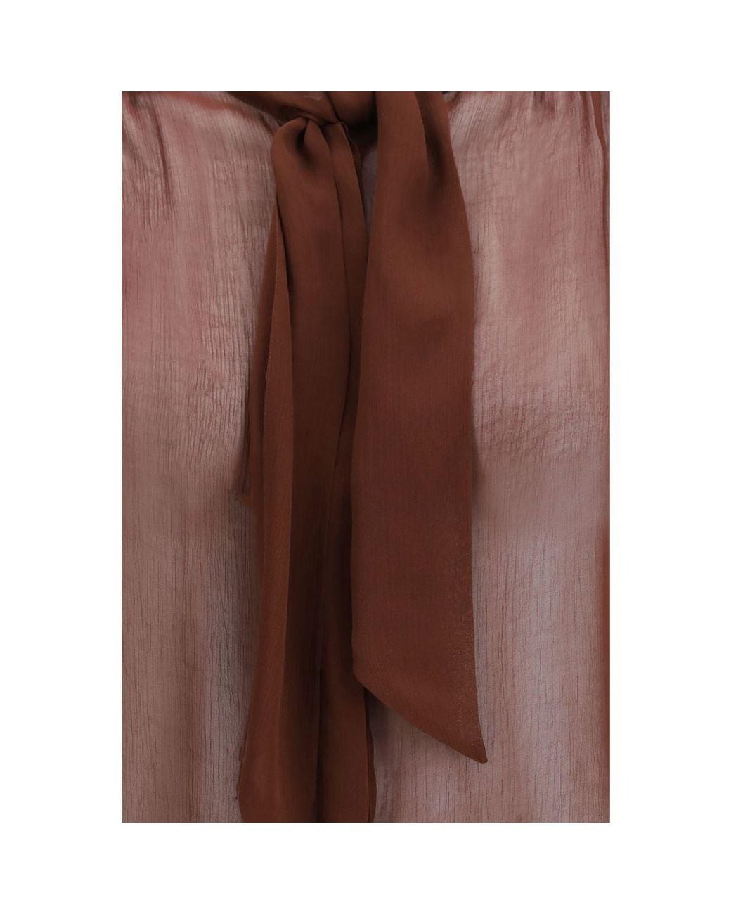 Lardini Brown Viscose Blouse