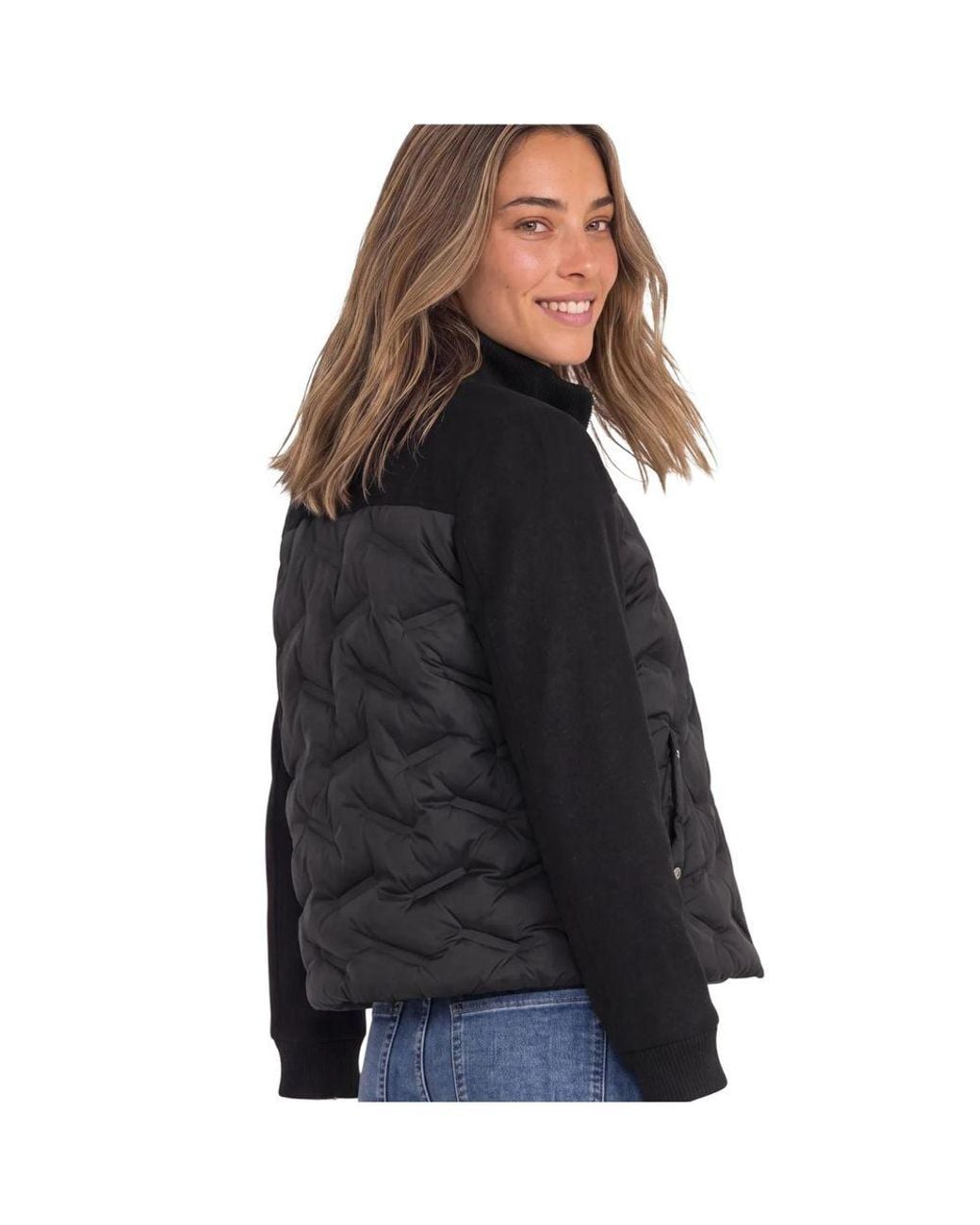 Street One Black Polyester Bomber