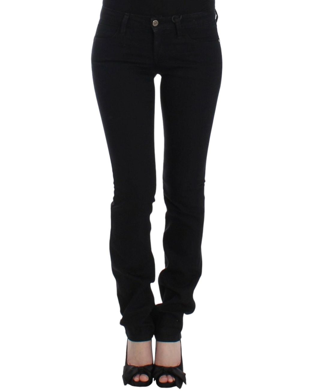 CoSTUME NATIONAL Straight Leg Jeans Black Sig12469