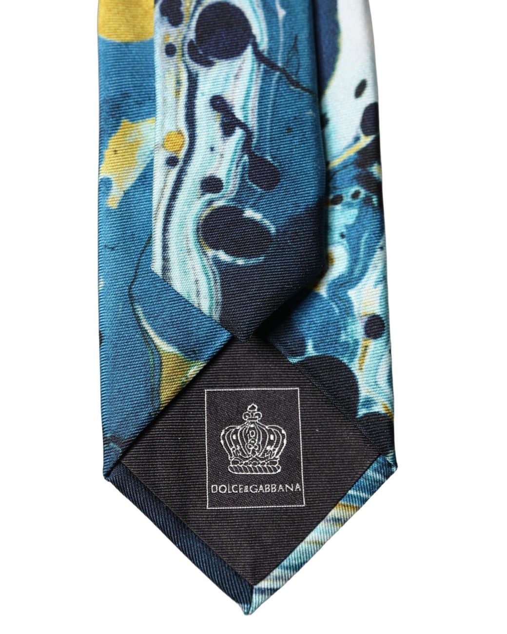 Dolce & Gabbana Multicolor Patterned Silk Adjustable Tied Necktie Tie for men