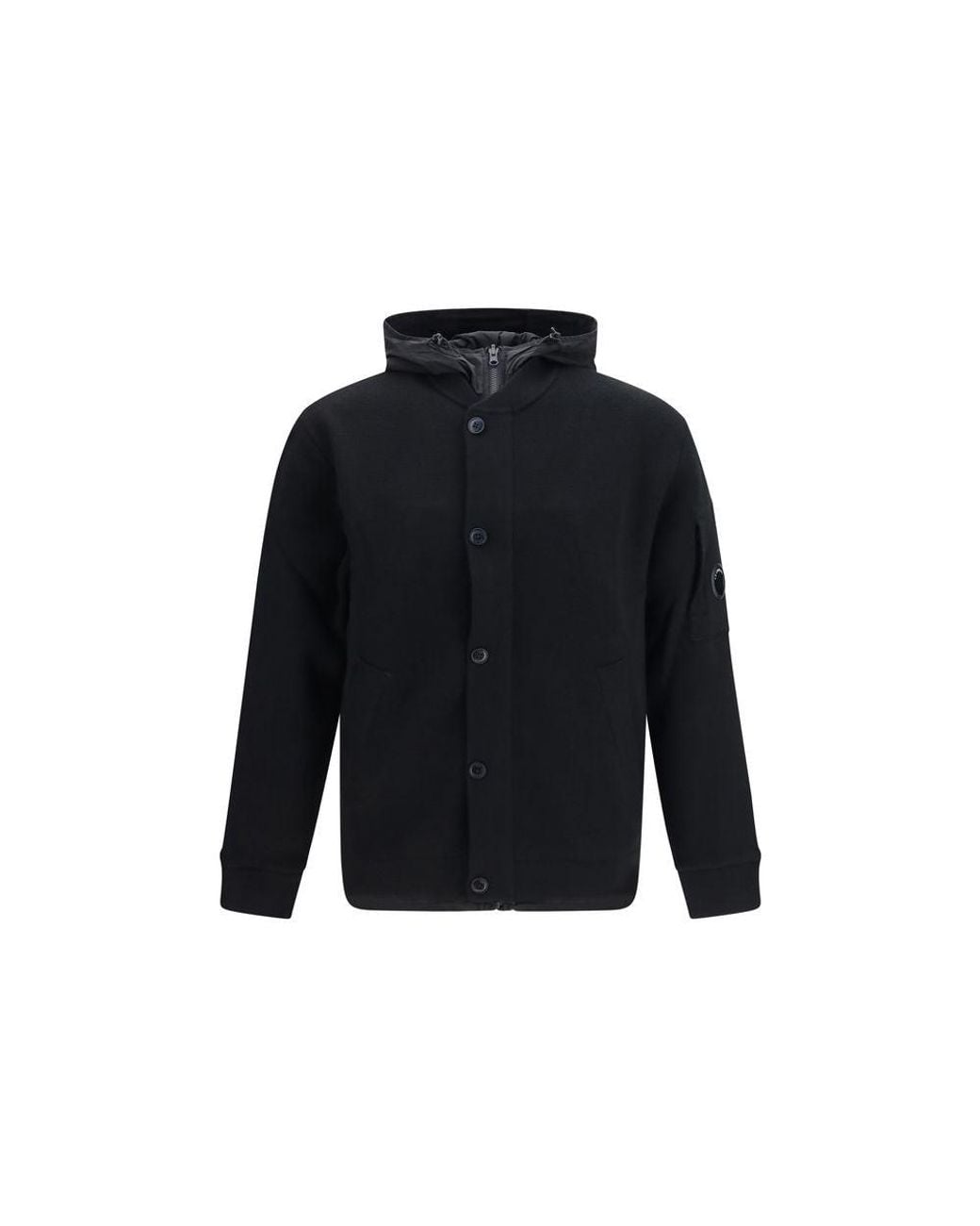 C P Company Blue Black Wool Oves Aries Sweater for men