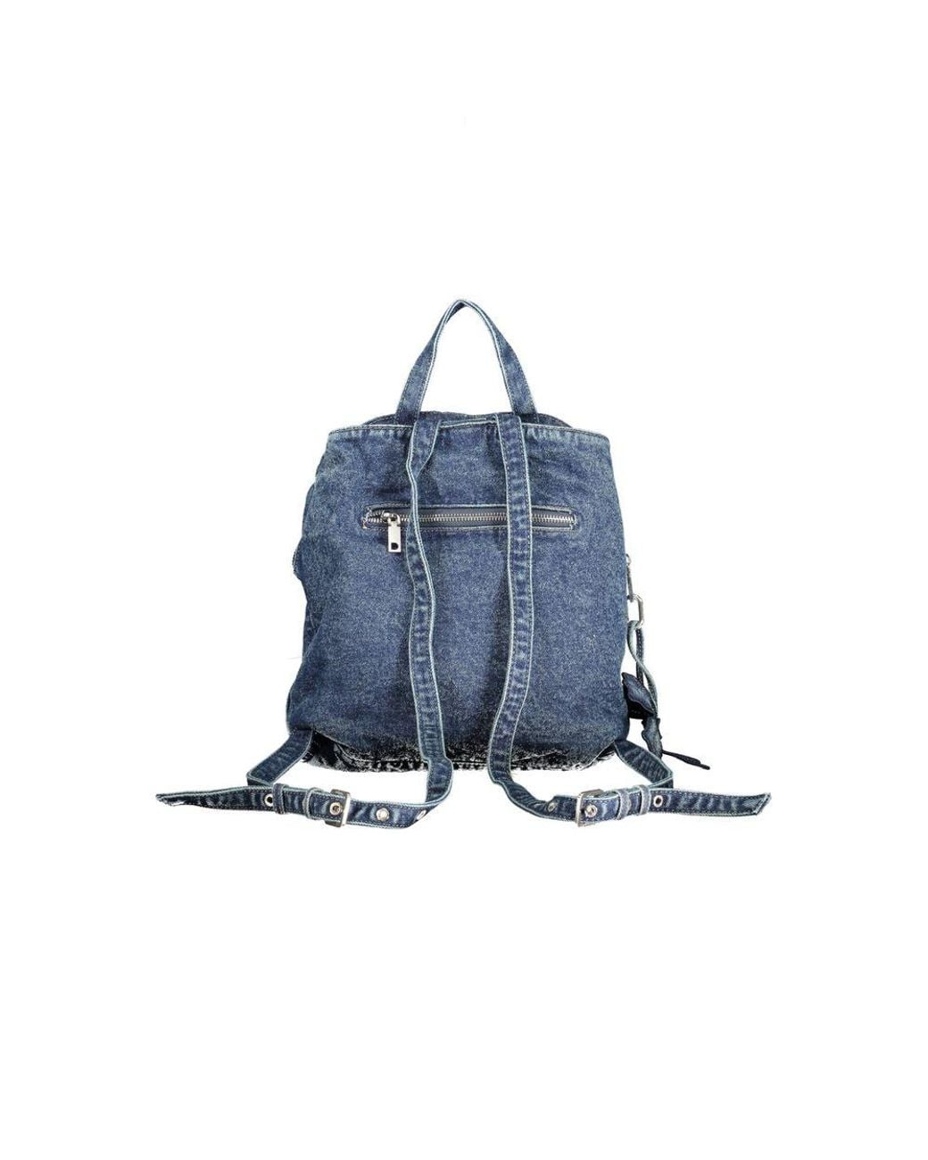 Desigual Blue Cotton Backpack